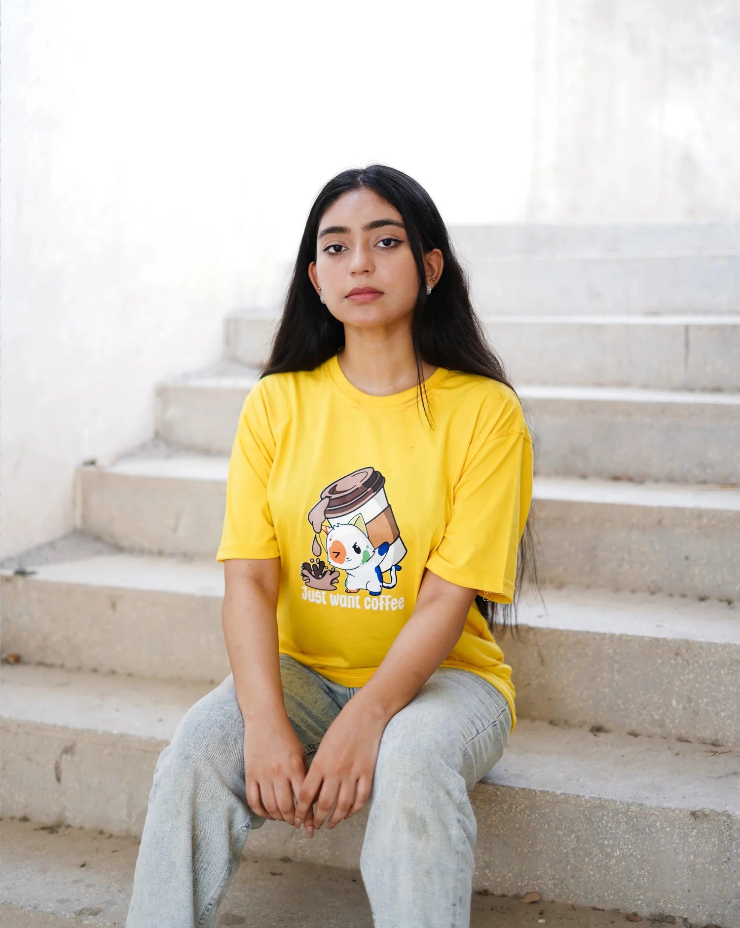 Oversize Coffee H/S T-Shirt