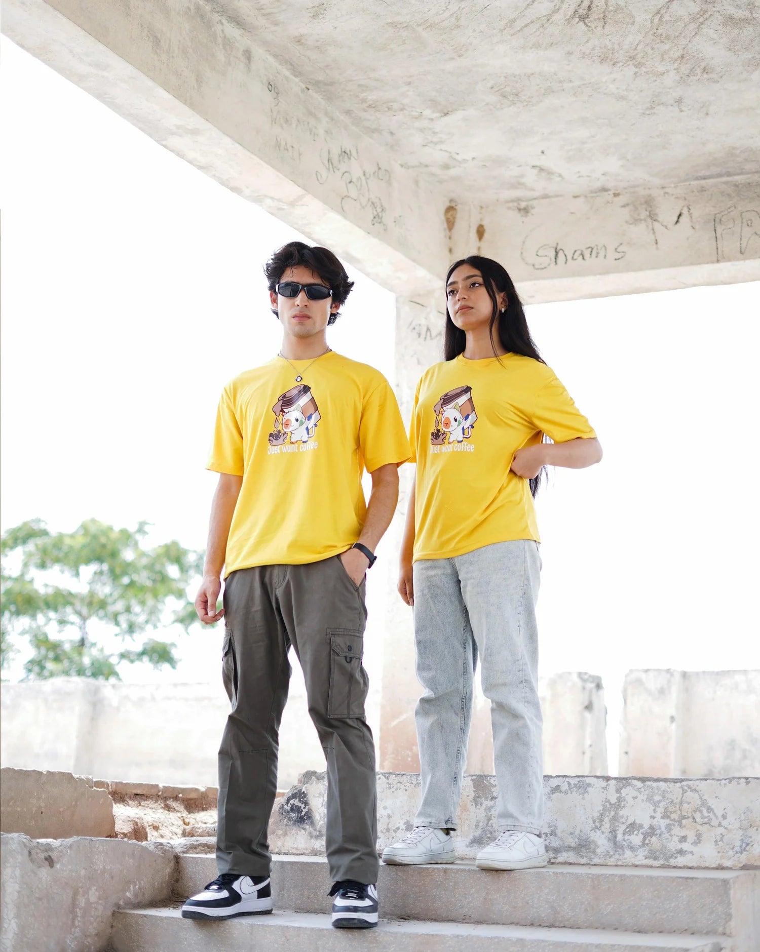 Oversize Coffee H/S T-Shirt